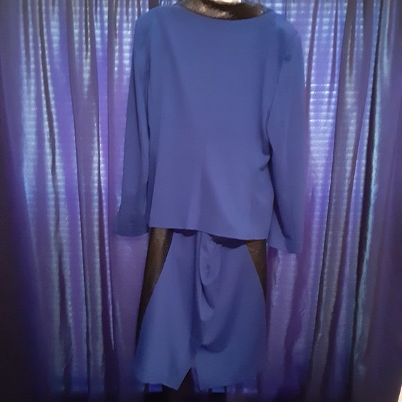 Midnight Velvet Blue & Black 2 pc Suit - Picture 3 of 12